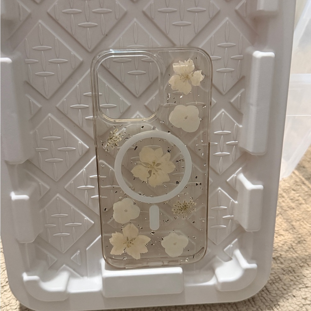 Floral Clear Phone Case